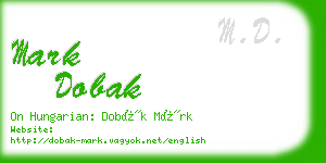 mark dobak business card